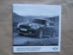 Mini Countryman F60 Preisliste November 2017