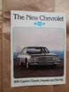 Chevrolet 1979 Caprice Classic, Impala and Bel Air Prospekt September 1978 Engische Sprache