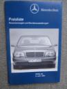 Mercedes Benz Preisliste W201 W124  420SEC-560SEC C126 W140 R129 3. Juni 1991