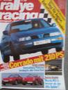 rallye racing 11/1990 Trser VW Corrado,Mazda MX-5 (NA) vs. Alfa Spider,Citroen BX 16V,Lotus 23,