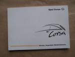 Opel Corsa C Comfort Sport Benzin Diesel Spanische Anleitung1/2001