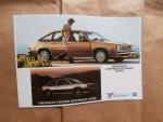 Chevrolet Citation Hatchback Sedan & Coupé V6 Prospektblatt Rarität