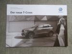 VW T-Cross 70kw 85kw Modelljahr 2019 Preisliste