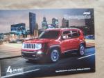 Jeep Renegade Sport Longitude Limited Trailhawk Preisliste 9/2017