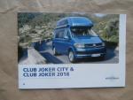 Westfalia Club Joker City & 2018 auf VW T6 Prospekt +Preisliste NEU