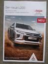 Mitsubishi L200 +Intro Edition Doppelkabine 110kw Prospekt 8/2019+Preise