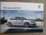 VW Golf VII GTE 150kw 204 PS Katalog Januar 2017