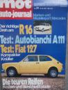 mot 21/1971 Renault 16,Autobianchi A111,Fiat 127,Mercedes Benz 350 SLC R107,