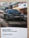 BMW Serie 7 G11 730d 740d +xDrive,740i/iL,750i/iL G12 Spanisches Handbuch Februar 2016 NEU