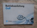 VW Golf3 Betriebsanleitung 1991