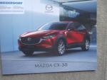 Mazda CX-30 Prospekt Juli 2019 Skyactiv-G 2.0 M Hybrid Skyactiv-X Skyactiv-D 1.8