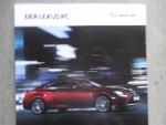 Lexus RC 300h +Sport +Luxury Line F-Sport Katalog Dezember 2017 +Preisliste