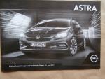 Opel Astra K Preisliste 26. Juni 2017 +Innovation +Ultimate +Edition