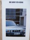 BMW 520i 525i 525iX 535i E34 Limousine September 1991 Prospekt