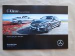 Mercedes Benz C-Klasse Coupé Cabriolet A205 220d +4Matic 250d,C180-C400,C43AMG,C63 +S AMG 6.März 2017