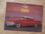 Chrom & Flammen 2003 Kalender Chevrolet +Ford Mustang Cobra Jet Format 31x42cm