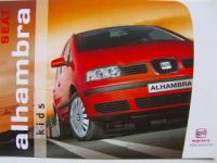 Seat Alhambra Kids Sondermodell Prospekt 2/2004 NEU