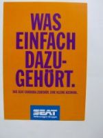 Seat Cordoba Zubehör Prospekt 10/1994 NEU