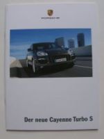 Porsche Cayenne Turbo S (957) Prospekt Mai 2008 NEU