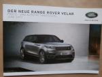 Land Rover Range Rover Velar Preisliste Juni 2017
