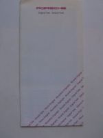 Porsche Original Teile Prospekt Shirts, Schreibwaren 1993