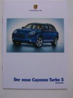 Porsche Cayenne Turbo S Prospekt +Preise (955) 10/2005