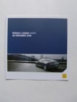 Renault Laguna Coupe ab November 2008 Prospekt NEU