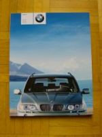 BMW X5 3.0i 4.4i 4.6is 3.0d Prospekt E53 +Sportpaket 2002