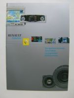 Renault Zubehör Prospekt Navigations DVD Autoradios 9/2001