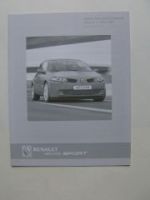 Renault Megane Sport Preisliste 1/2007 NEU