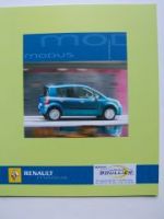 Renault Modus Prospekt Dezember 2005 NEU