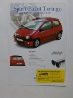 Renault Sport-Paket Twingo Prospektblatt 1/1999