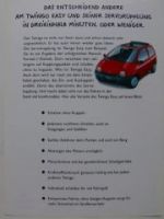 Renault Twingo Easy Prospektblatt NEU