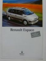 Renault Espace Prospekt Oktober 1996 NEU