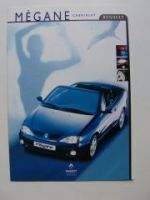 Renault Megane Cabriolet Prospekt März 1999 NEU