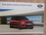 Land Rover Range Rover Sport V6 V8 +SVR Prospekt 2017 NEU