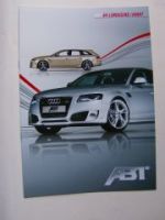Abt Audi A4 Limousine Avant (8K) Prospekt +Preisliste 2009 NEU