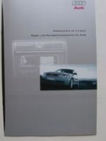 Audi Infotainment Radio- & Navigationssysteme Prospekt 5/1999