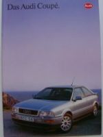 Audi Coupe Prospekt Januar 1993 Rarität NEU