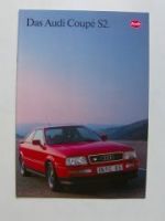 Audi Coupe S2 Prospekt Juli 1991 Rarität