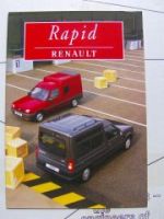 Renault Rapid Prospekt Dezember 1996 NEU