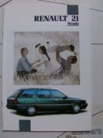 Renault 21 Nevada Prospekt Juli 1991 Rarität