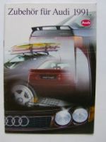 Audi Zubehör Prospekt 1991 90, 100, 200,Coupe,Typ44