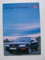 Audi V8-Modelle Prospekt Oktober 1992 3.6 4.2 (4C2)
