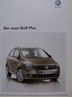 VW Golf Plus Facelift Prospekt Dezember 2008 NEU