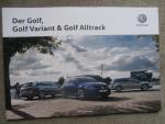 VW Golf VII & Variant & Alltrack Katalog Version Österreich +R Line Februar 2018