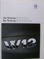 VW Touareg W12 R-Line +Individual Prospekt Mai 2008 NEU (7H)