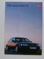 Audi S4 Limousine Prospekt (C4) Juli 1991 NEU