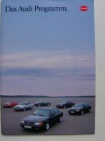 Audi Programm Prospekt C4 8G B4 V8 (4C) August 1991