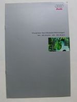 Audi Preisliste Taxi-Modelle/Mietwagen A4 +A6  März 1999